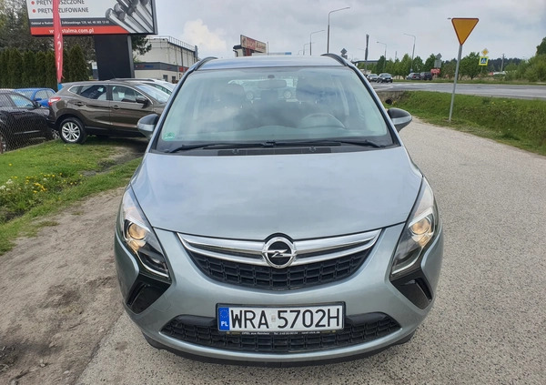 Opel Zafira cena 33900 przebieg: 155000, rok produkcji 2012 z Krzywiń małe 277